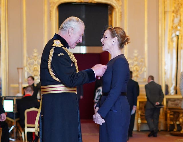 Stella McCartney with the King