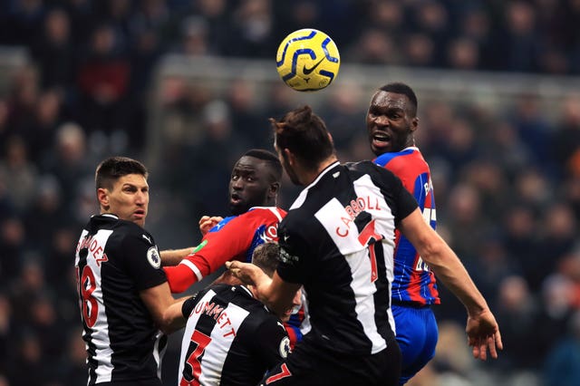 Christian Benteke (right) went close for Palace