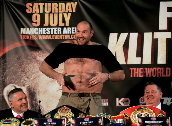 Tyson Fury lost 10 stone in his bid to return to the ring