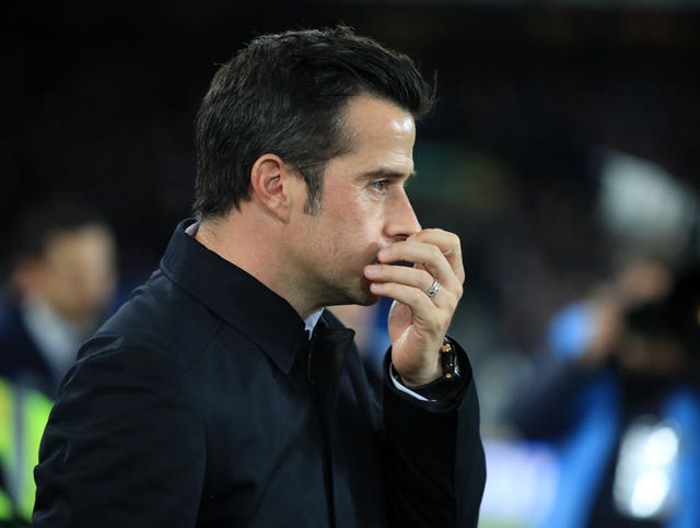 Everton manager Marco Silva. (PA)