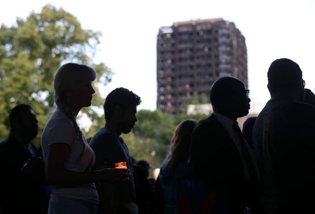 Tower block fire in London