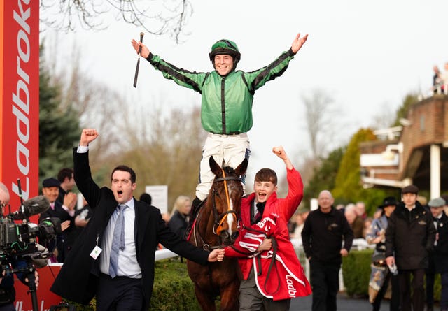 Gavin Sheehan won the King George aboard Hewick