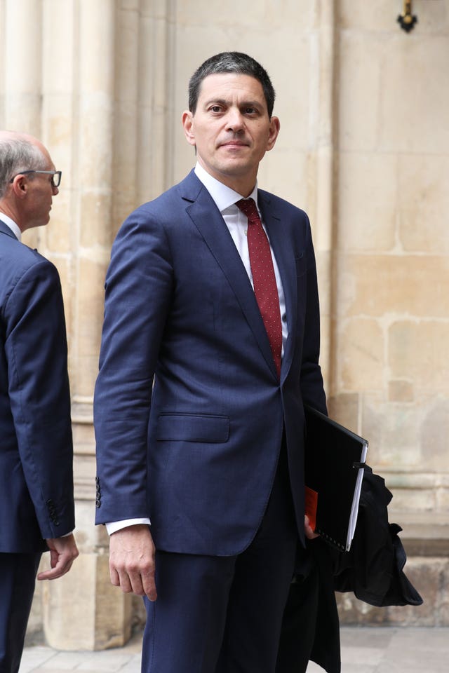 David Miliband (Yui Mok/PA)