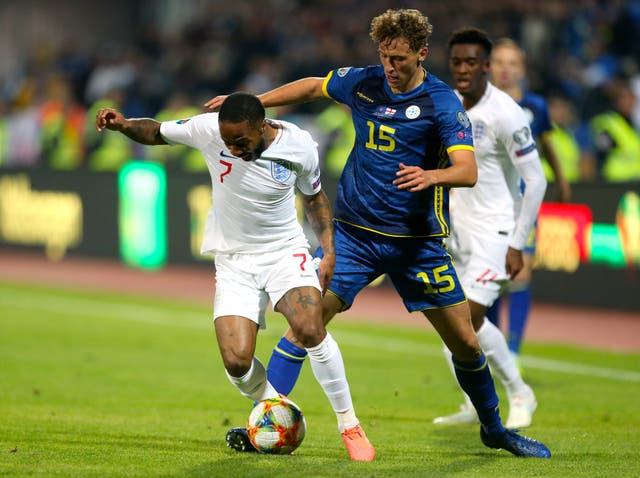 Sterling was involved as England added late goals in Kosovo