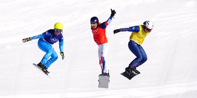 Great Britain’s Charlotte Bankes (right) at the Winter Olympics
