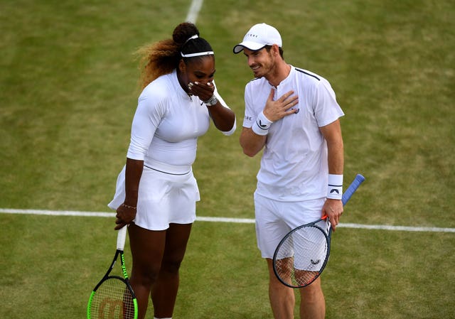 Murray played alongside Serena Williams at the mixed doubles at Wimbledon earlier this year.