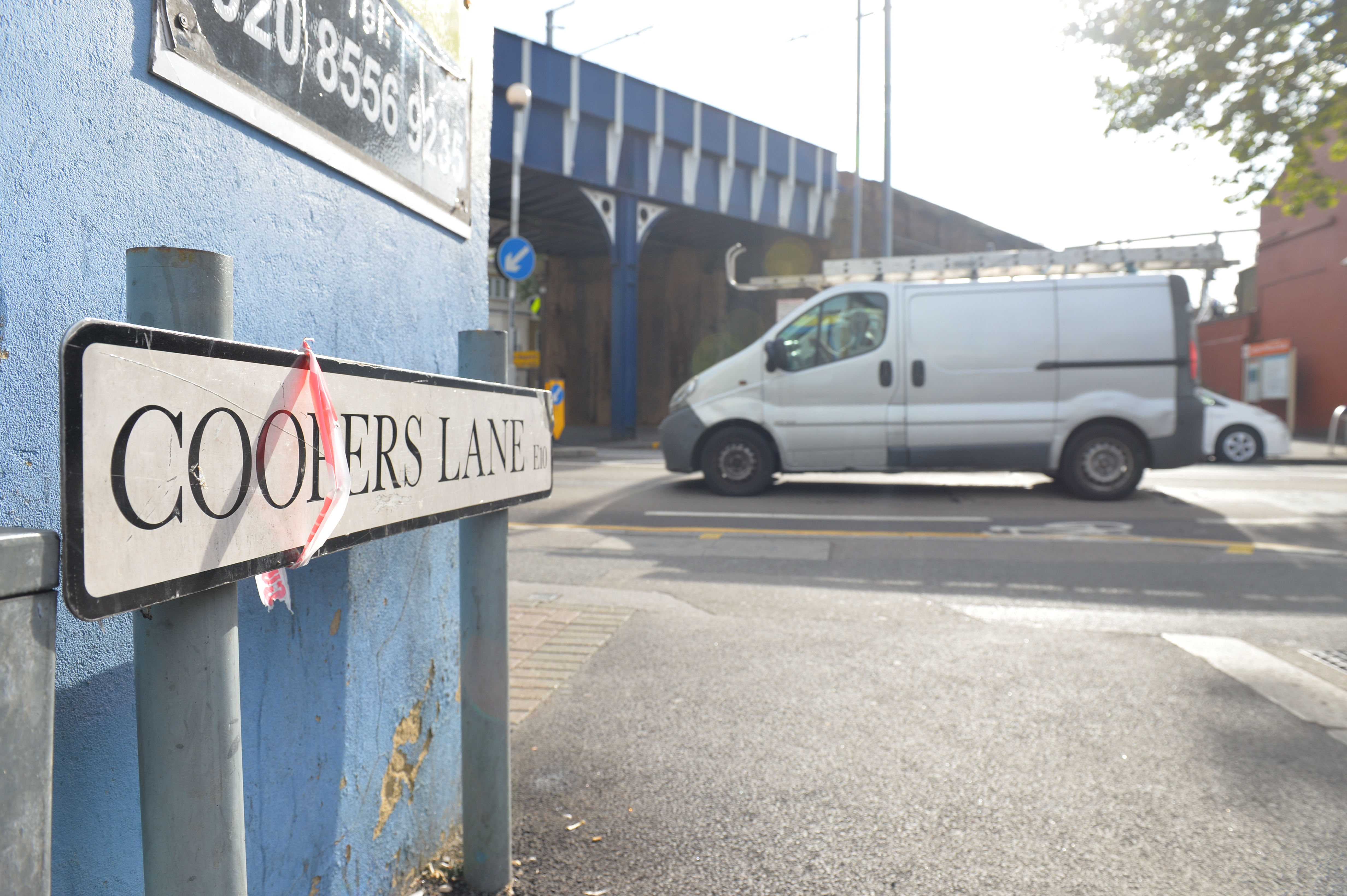 Police officer stabbed in east London