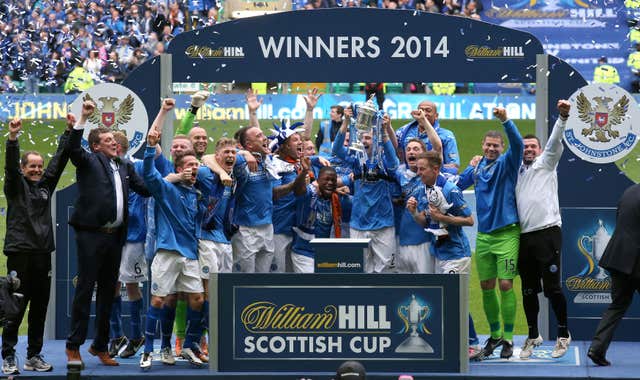 St Johnstone's only Scottish Cup success came under Wright in 2014