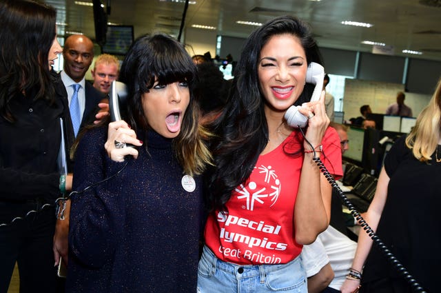 Claudia Winkleman and Nicole Scherzinger