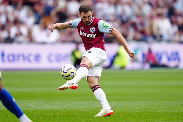 West Ham United’s Andy Irving attempts a shot on goal