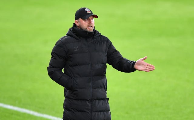 Southampton manager Ralph Hasenhuttl on the touchline