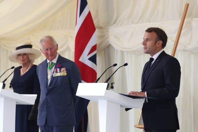 Emmanuel Macron visit to the UK