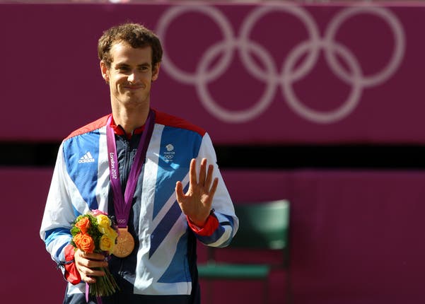 Andy Murray celebrates