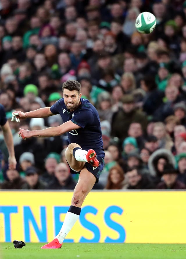 Adam Hastings kicked all of Scotland's points in the defeat to Ireland