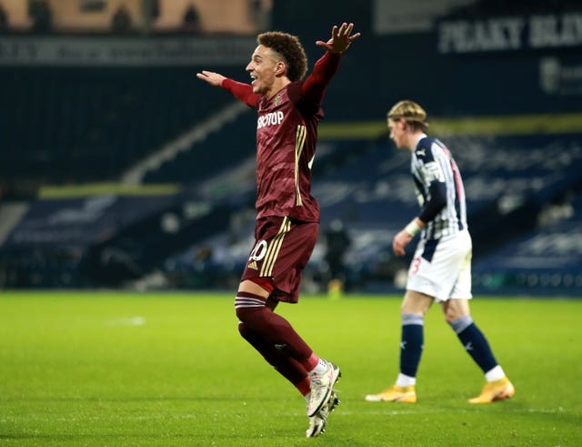 Rodrigo scored Leeds' fourth goal in their 5-0 thrashing of West Brom