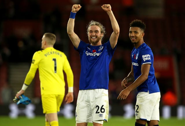 Tom Davies opened the scoring for Everton