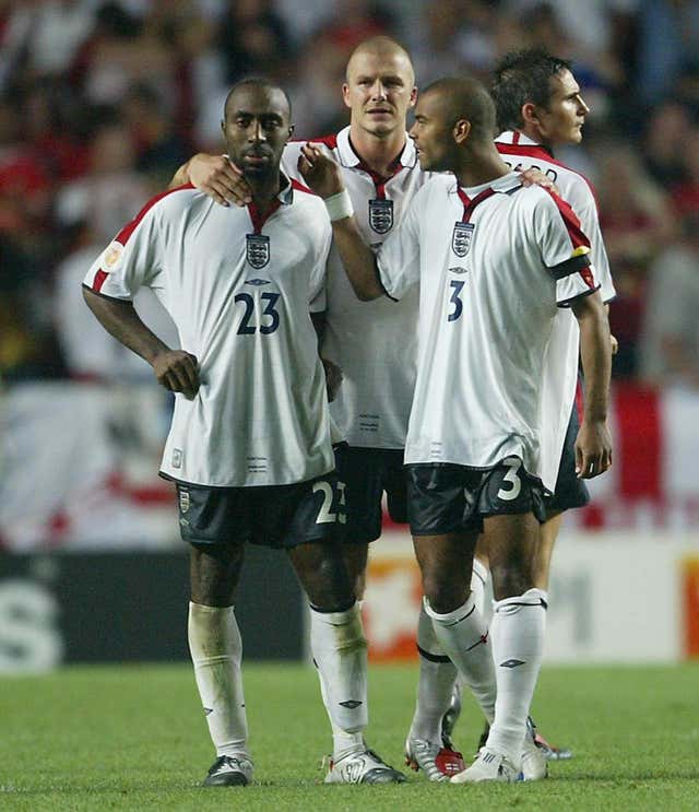 Cole was named in the all-star squad at Euro 2004 after an impressive showing, despite going out on penalties to Portugal