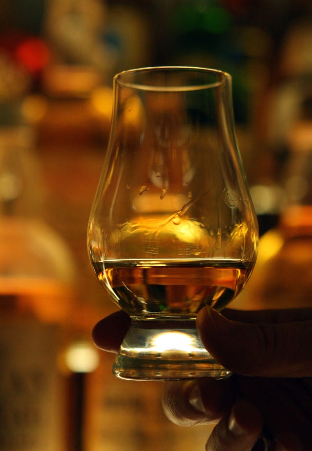 A glass of whisky