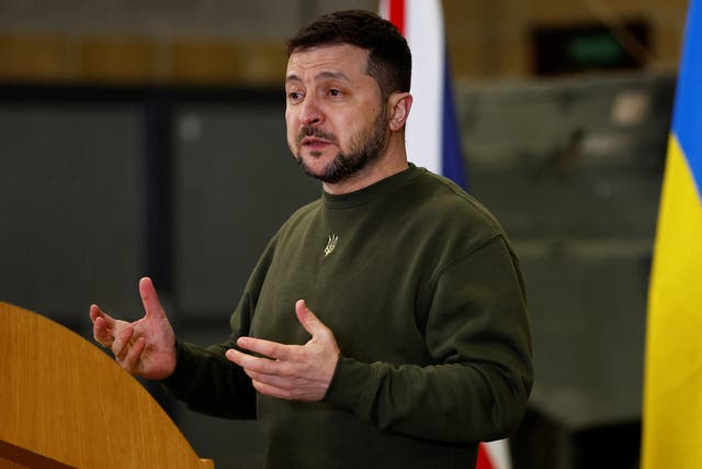Ukrainian President Volodymyr Zelensky visit to UK
