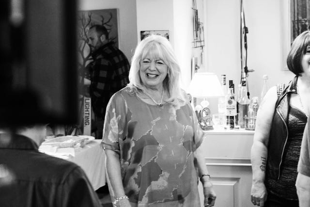 Alison Steadman as Pam, on the set of Gavin And Stacey: The Finale 