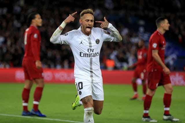 Neymar scored PSG's second goal