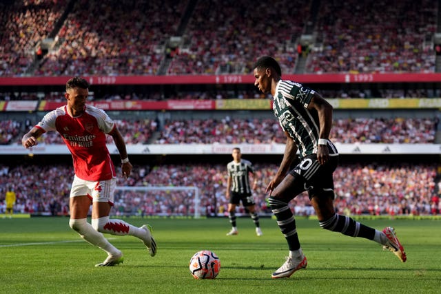 Erik ten Hag saw positives in parts of Manchester United's performance at Arsenal