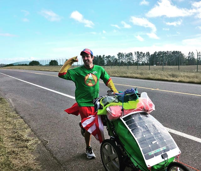 Jamie McDonald charity runner