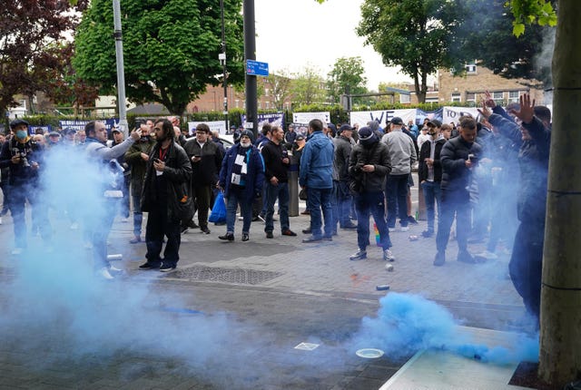 Tottenham fans protested against Daniel Levy at the end of last season