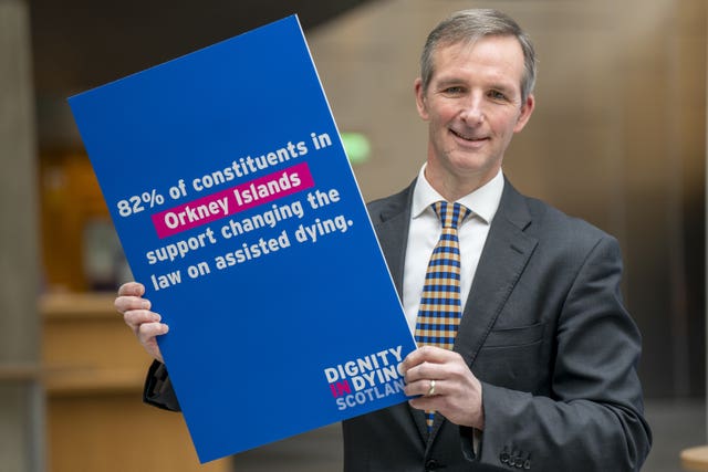 Scottish Liberal Democrat MSP Liam McArthur has introduced an Assisted Dying Bill (Jane Barlow/PA)