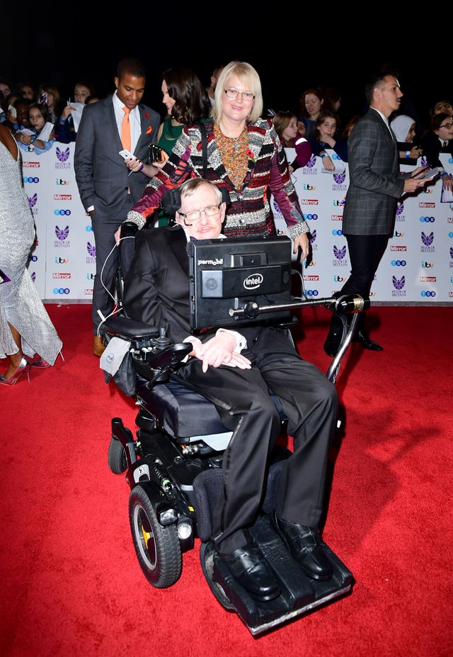 Stephen Hawking attending The Pride of Britain Awards in 2016