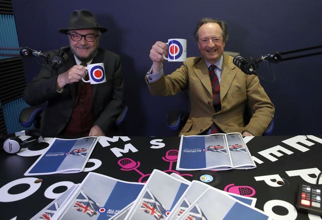 George Galloway and Jamie Blackett