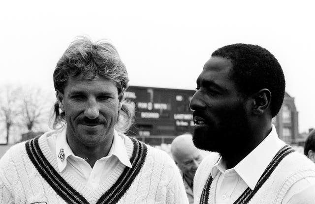 Sir Ian Botham (left) and Sir Viv Richards (right) have lent their names to a new trophy.