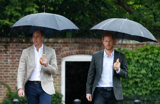 The Duke of Cambridge and Prince Harry took part in radio message (Kirsty Wigglesworth/PA)