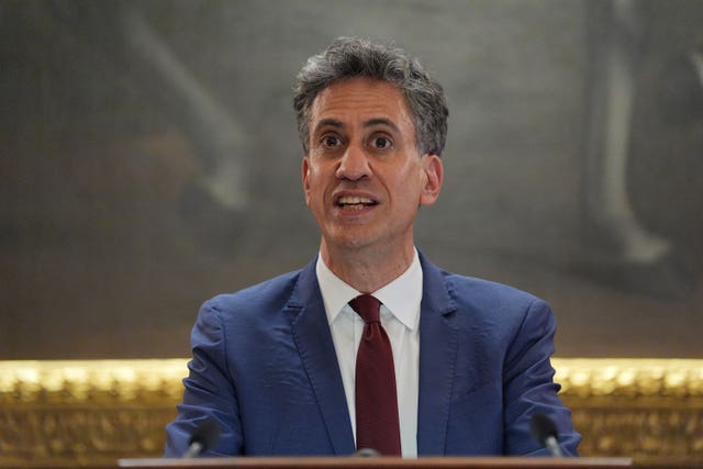 Energy Secretary Ed Miliband (PA)