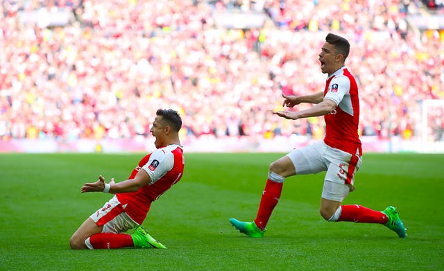 Alexis Sanchez, now at Manchester United, scored the winner as Arsenal beat City in last year's FA Cup semi-final.