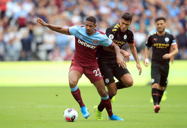 Rodri (centre) impressed against West Ham