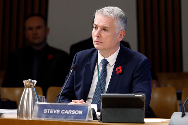 Steve Carson in committee