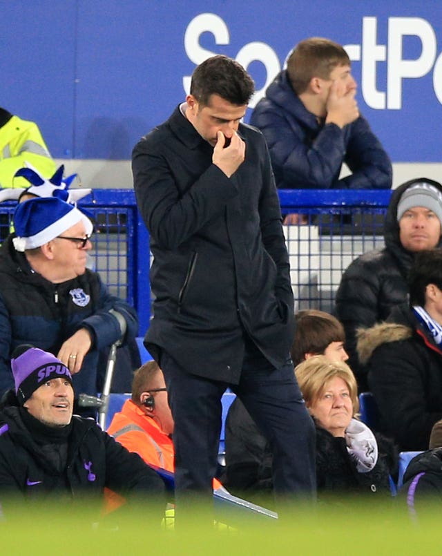 Everton manager Marco Silva  was left to reflect on a 'really bad result' (Peter Byrne/PA).