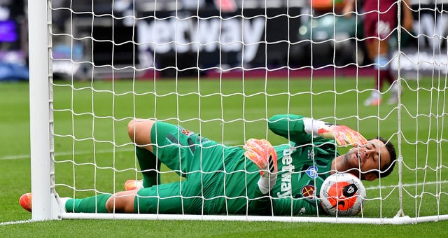 Lukasz Fabianski could not keep out Jay Rodriguez's header 