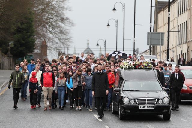 Funeral of Morgan Barnard