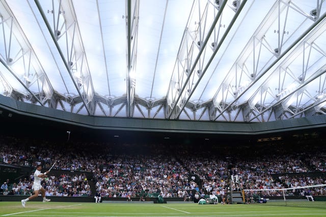 Novak Djokovic finished his fourth-round match under the roof