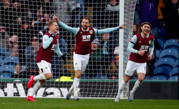 Burnley are 10th in the Premier League standings