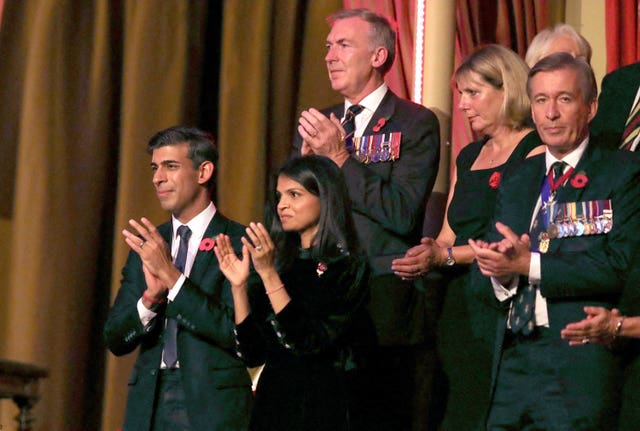 Rishi Sunak and his wife