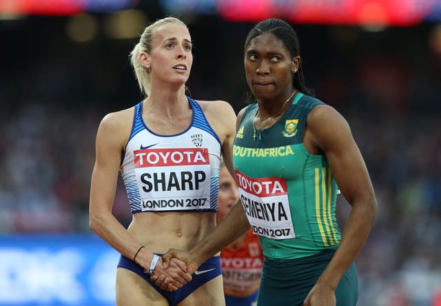Great Britain's Lynsey Sharp says she has received death threats for speaking about Caster Semenya's dominance 