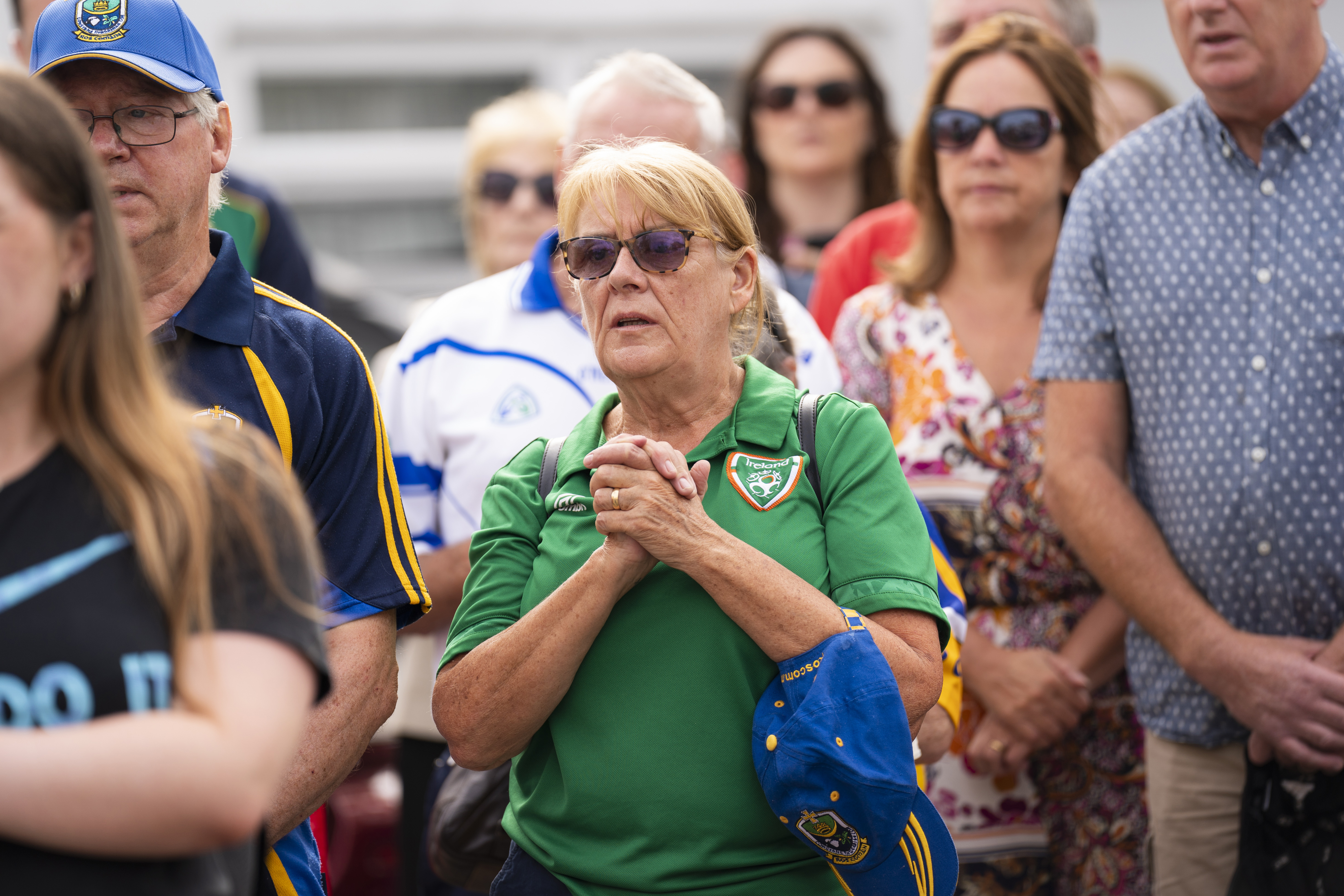 of the Irish community gather