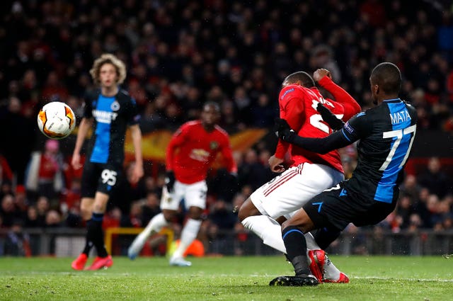 Odion Ighalo steers home his first United goal