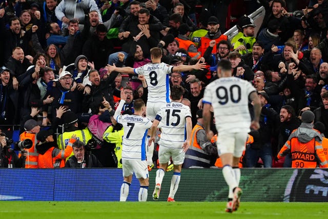 Atalanta stunned Liverpool at Anfield
