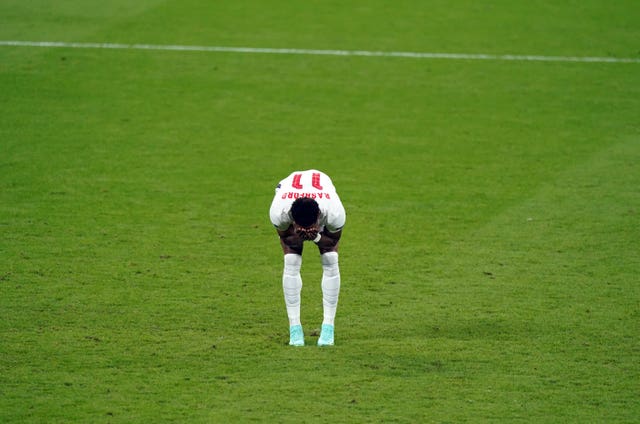 Marcus Rashford after his missed spot-kick