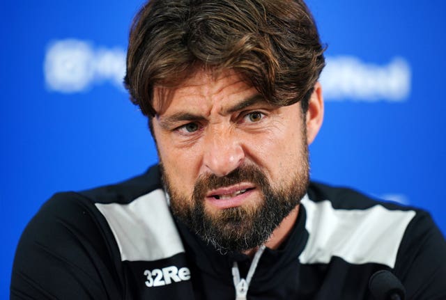 Rangers manager Russell Martin during a press conference