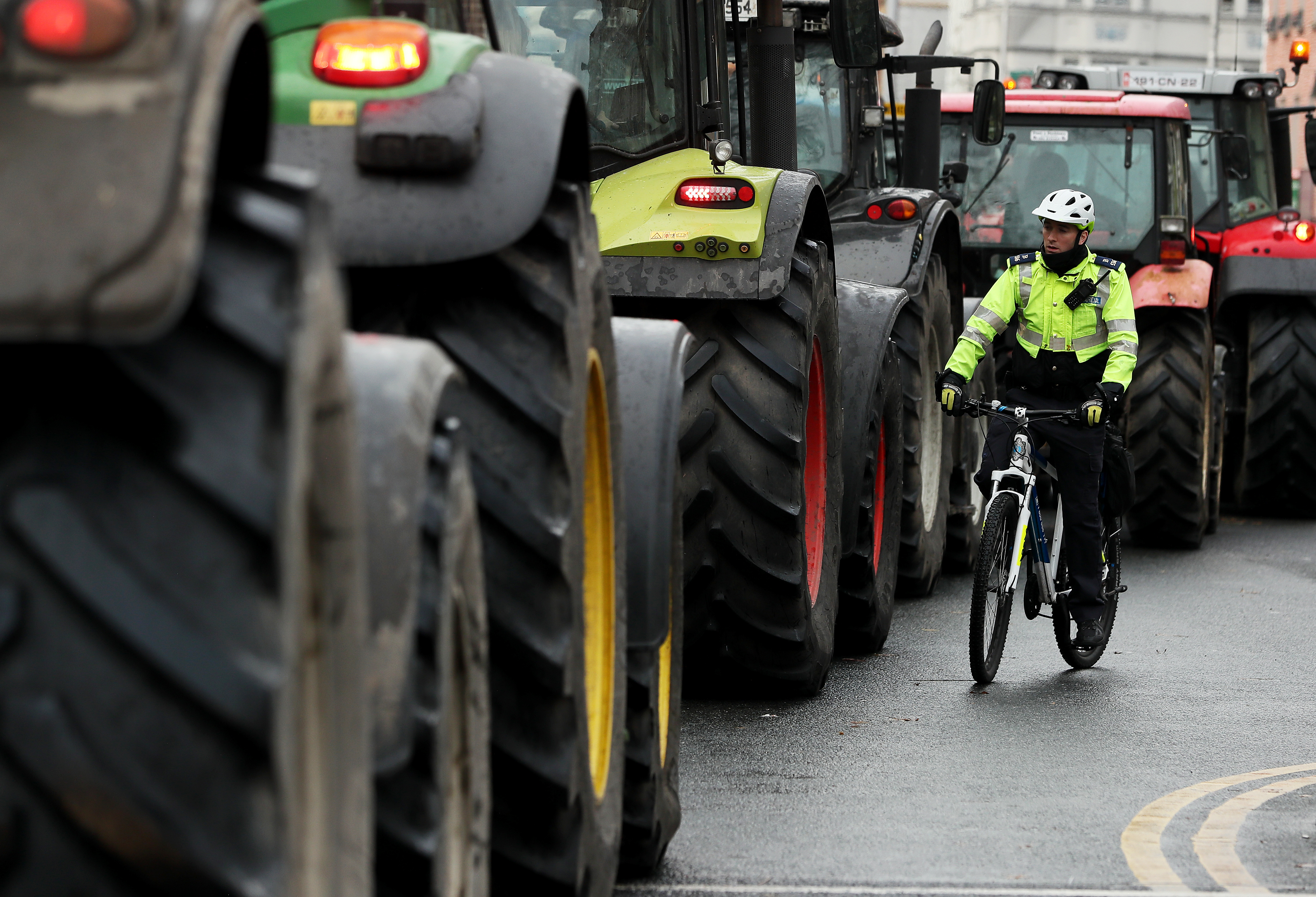 Farmers protest in Dublin